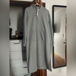 LANDS END midi sweatshirt dress